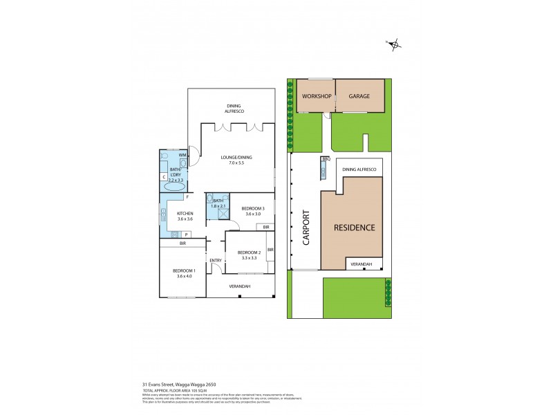 31 Evans Street, Wagga Wagga NSW 2650 Floorplan