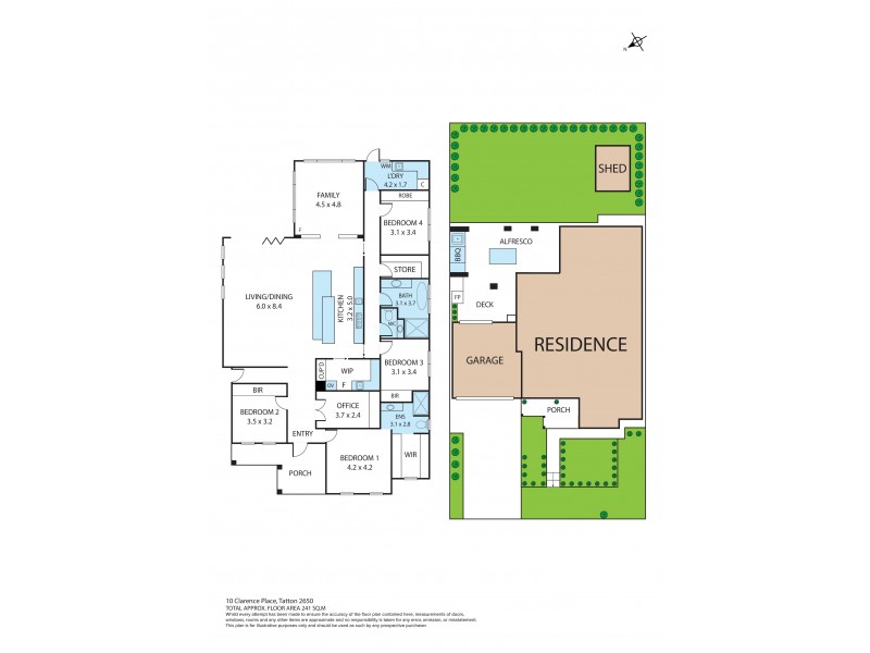 10 Clarence Place, Tatton NSW 2650 Floorplan