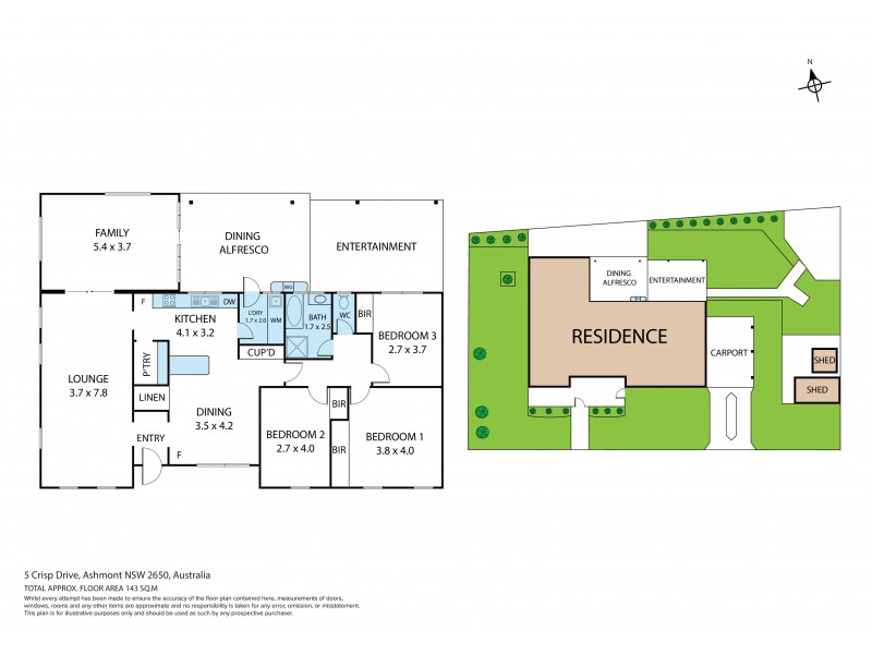 5 Crisp Drive, Ashmont NSW 2650 Floorplan