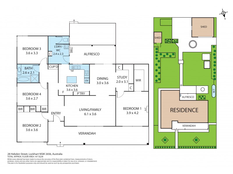 28 Hebden Street, Lockhart NSW 2656 Floorplan