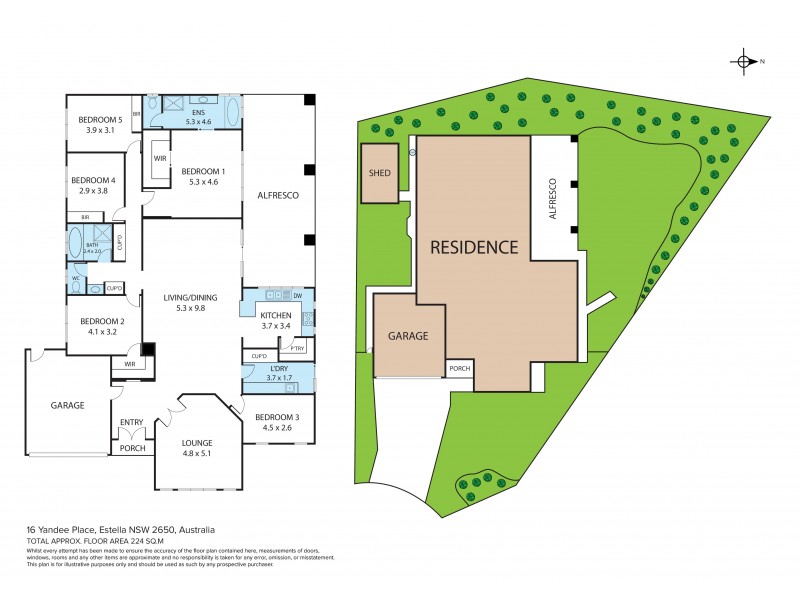 16 Yandee Place, Estella NSW 2650 Floorplan