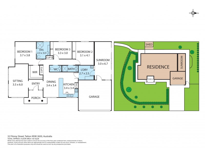 32 Fitzroy Street, Tatton NSW 2650 Floorplan