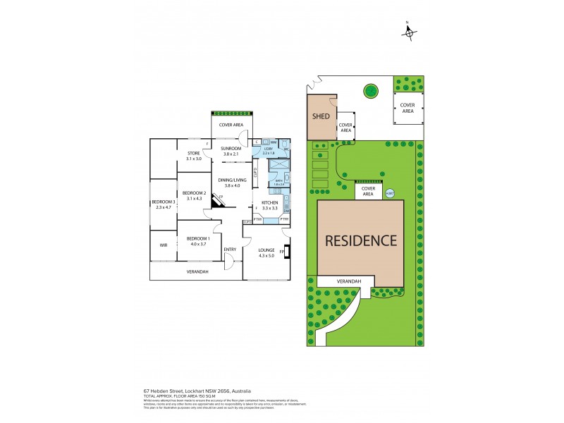 67 Hebden Street, Lockhart NSW 2656 Floorplan