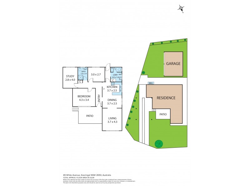 49 White Avenue, Kooringal NSW 2650 Floorplan