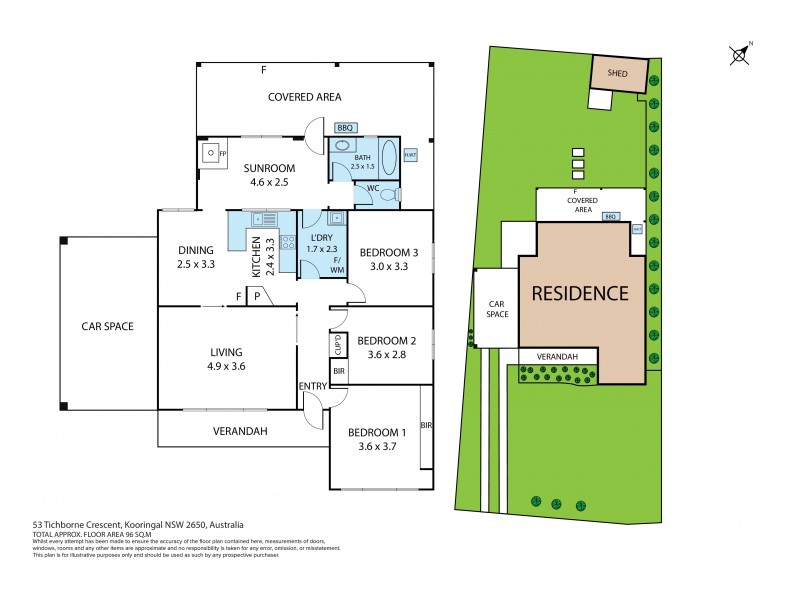 53 Tichborne Crescent, Kooringal NSW 2650 Floorplan