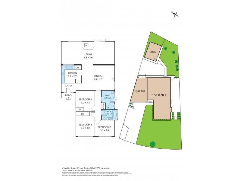 49 Adjin Street, Mount Austin NSW 2650 Floorplan