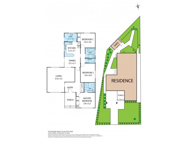 8 Charleville Road, Turvey Park NSW 2650 Floorplan