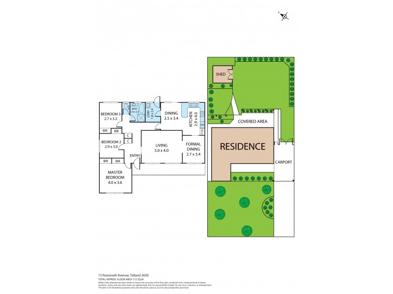 15 Roosevelt Avenue, Tolland NSW 2650 Floorplan