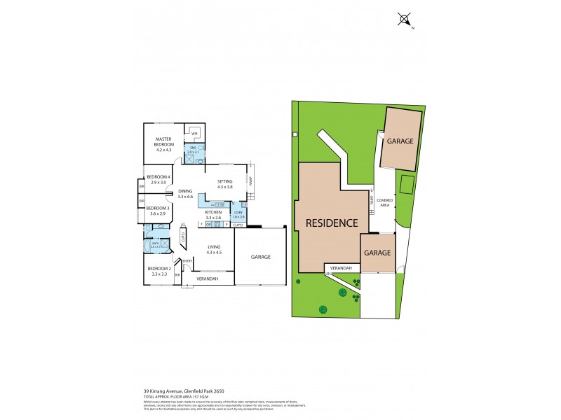39 Kirrang Avenue, Glenfield Park NSW 2650 Floorplan