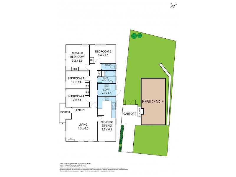 185 Fernleigh Road, Ashmont NSW 2650 Floorplan