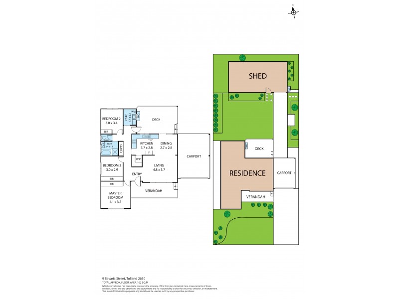 9 Bavaria Street, Tolland NSW 2650 Floorplan