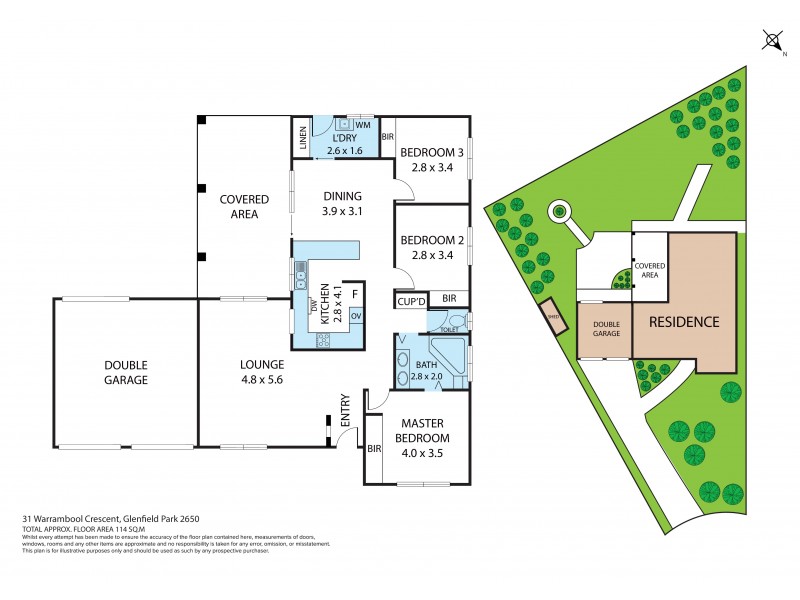 31 Warrambool Crescent, Glenfield Park NSW 2650 Floorplan