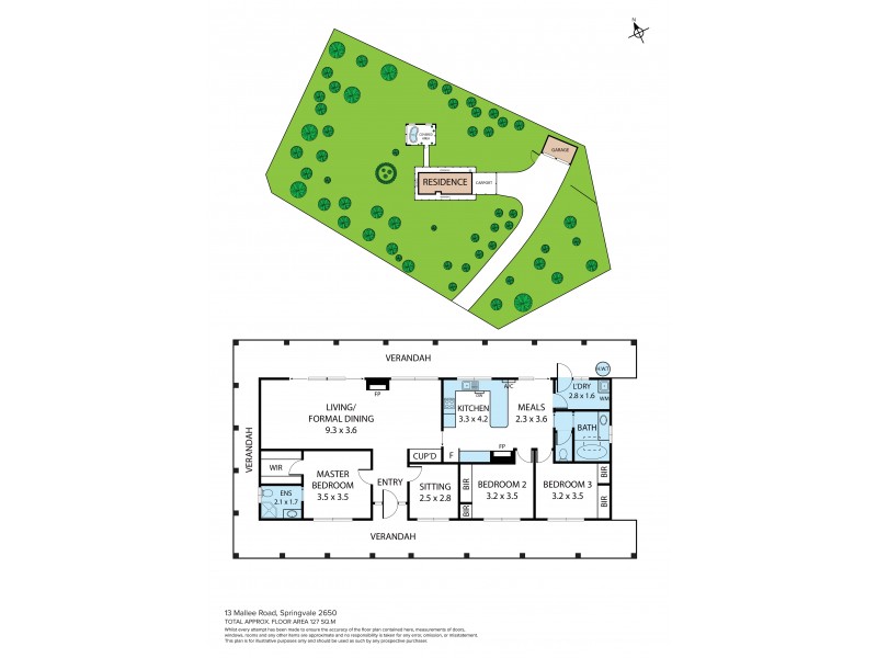 13 Mallee Road, Springvale NSW 2650 Floorplan
