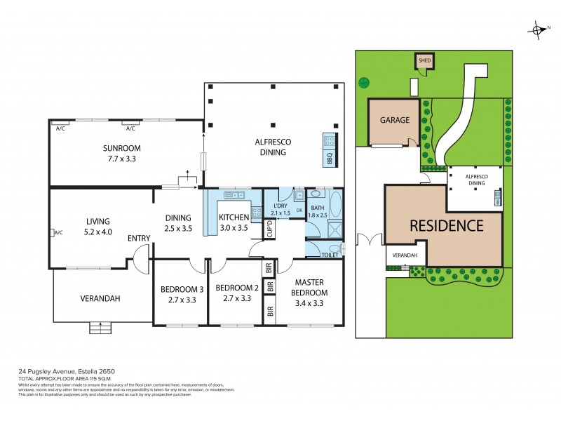 24 Pugsley Avenue, Estella NSW 2650 Floorplan