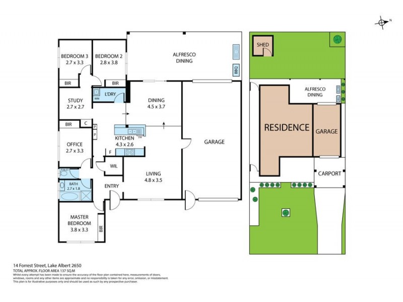 14 Forrest Street, Lake Albert NSW 2650 Floorplan