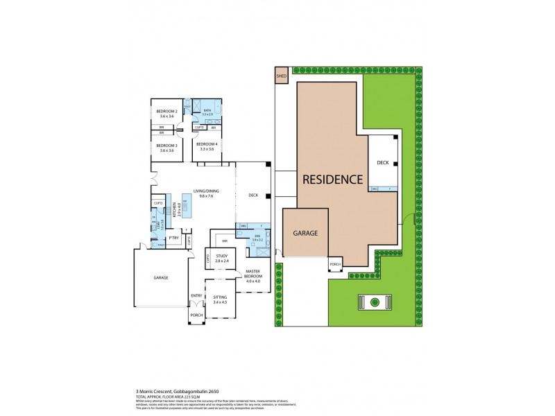 3 Morris Crescent, Gobbagombalin NSW 2650 Floorplan
