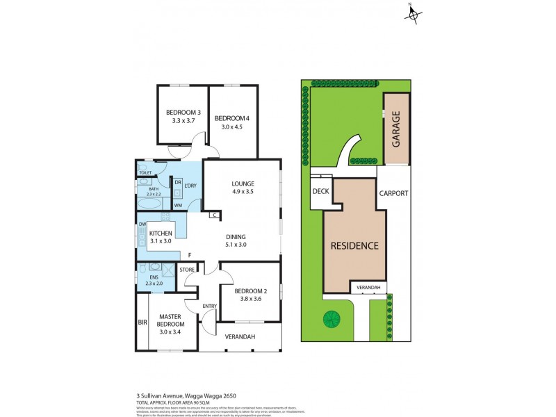 3 Sullivan Avenue, Wagga Wagga NSW 2650 Floorplan