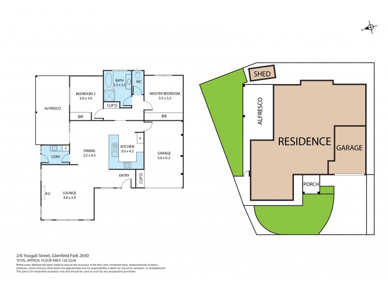 2/6 Yoogali Street, Glenfield Park NSW 2650 Floorplan
