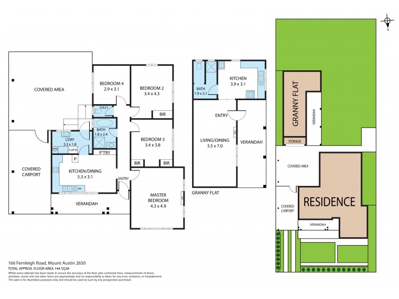 166 Fernleigh Road, Turvey Park NSW 2650 Floorplan
