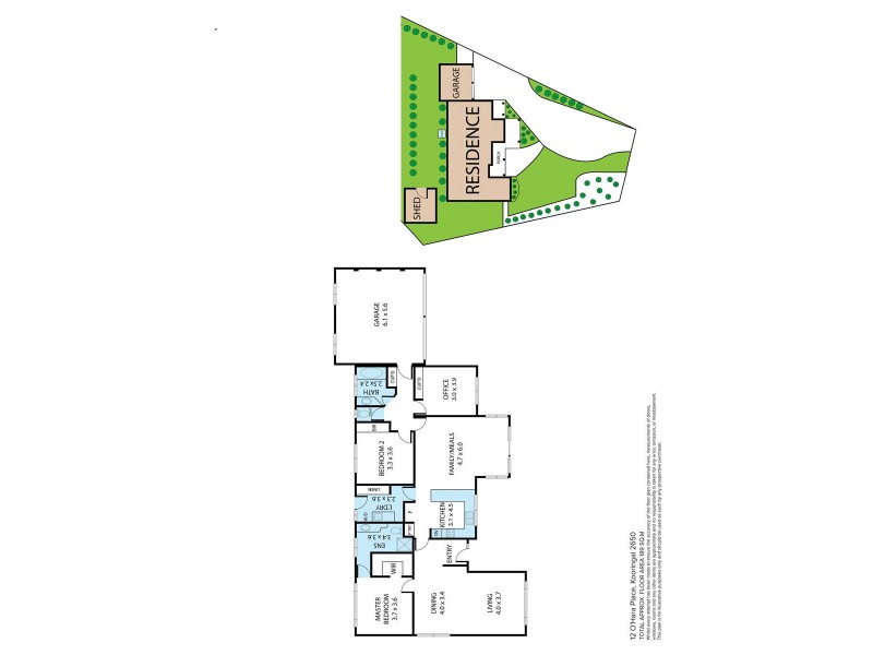 12 O’Hara Place, Kooringal NSW 2650 Floorplan
