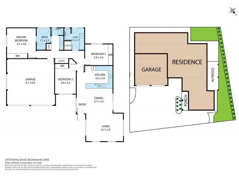 2/8 Osterley Street, Bourkelands NSW 2650 Floorplan