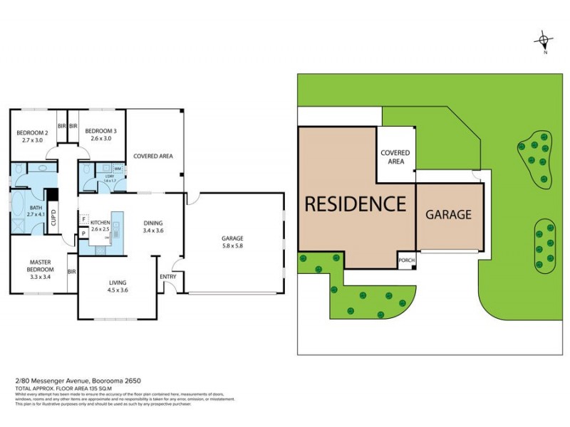 2/80 Messenger Avenue, Boorooma NSW 2650 Floorplan