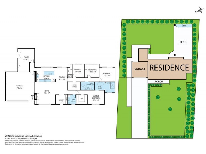20 Norfolk Avenue, Lake Albert NSW 2650 Floorplan