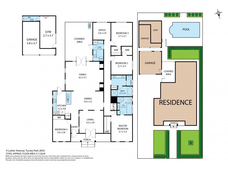 4 Lusher Avenue, Turvey Park NSW 2650 Floorplan
