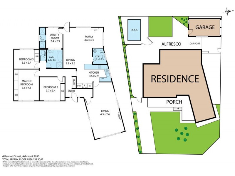 4 Bennett Street, Ashmont NSW 2650 Floorplan