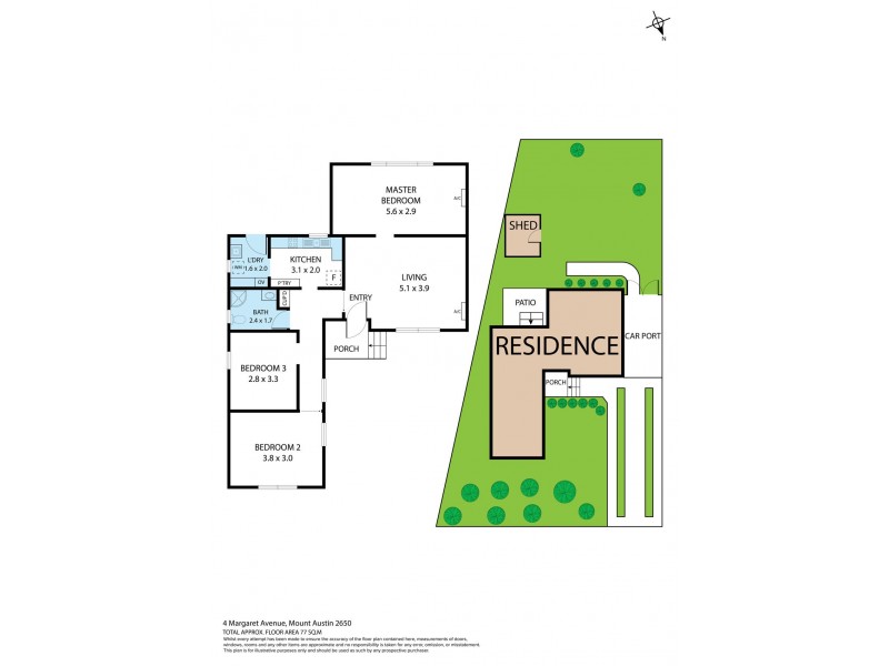 4 Margaret Avenue, Mount Austin NSW 2650 Floorplan