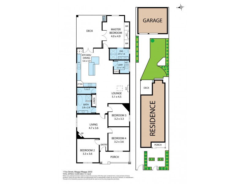 1 Fox Street, Wagga Wagga NSW 2650 Floorplan