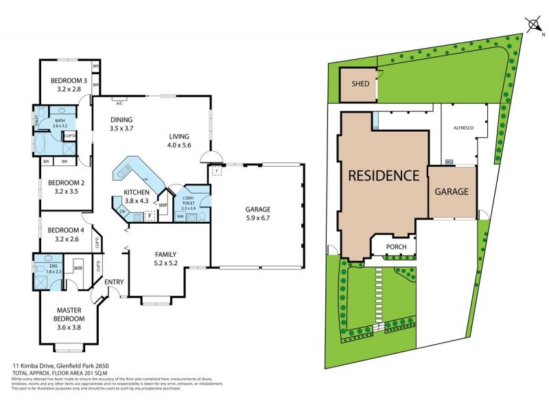 11 Kimba Drive, Glenfield Park NSW 2650 Floorplan