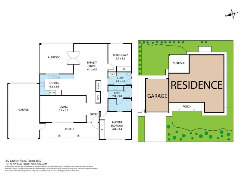2/2 Lachlan Place, Tatton NSW 2650 Floorplan