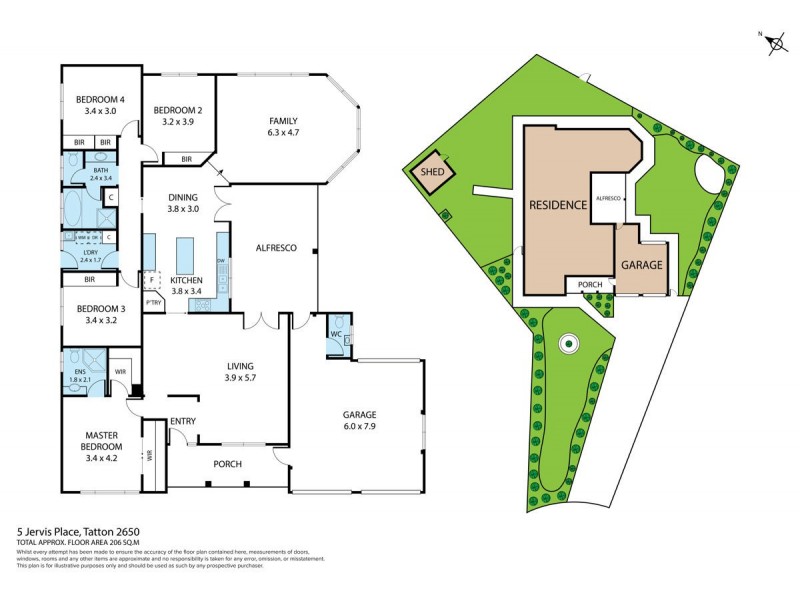 5 Jervis Place, Tatton NSW 2650 Floorplan