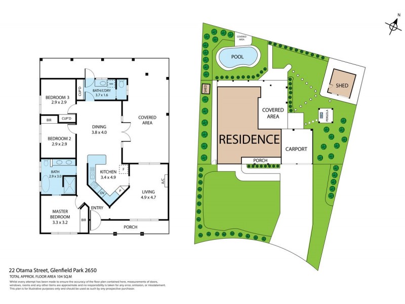 22 Otama Street, Glenfield Park NSW 2650 Floorplan