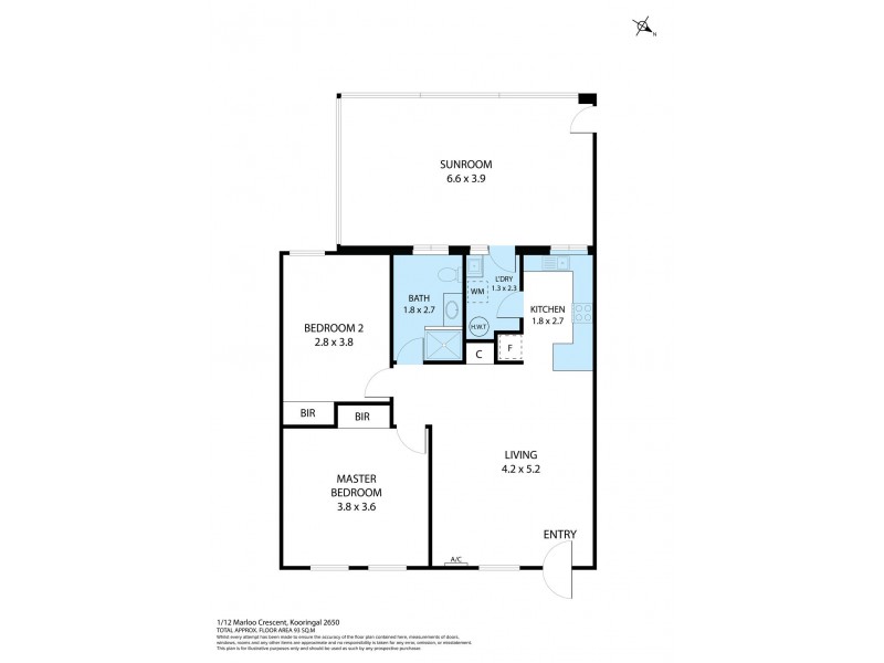 1/12 Marloo Crescent, Kooringal NSW 2650 Floorplan