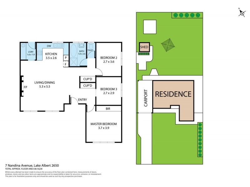 7 Nandina Avenue, Lake Albert NSW 2650 Floorplan