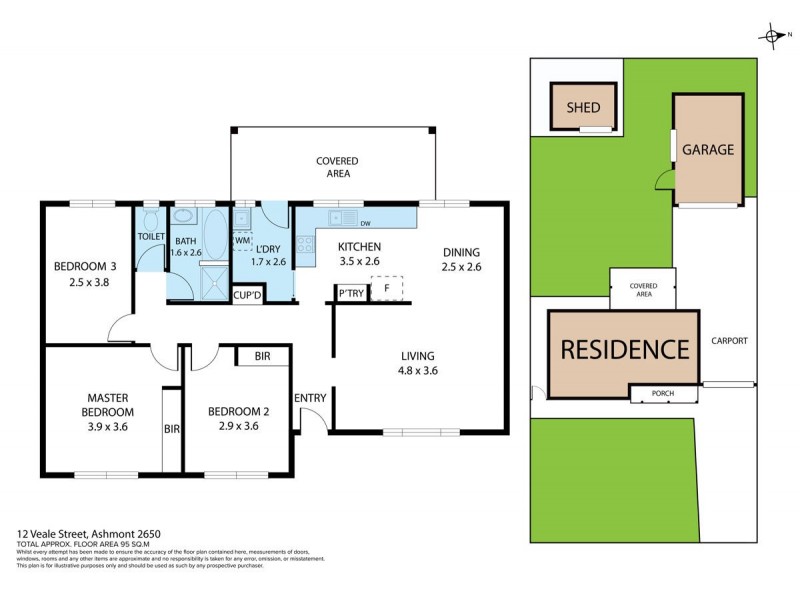 12 Veale Street, Ashmont NSW 2650 Floorplan