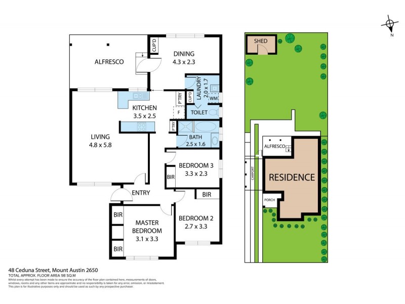 48 Ceduna Street, Mount Austin NSW 2650 Floorplan