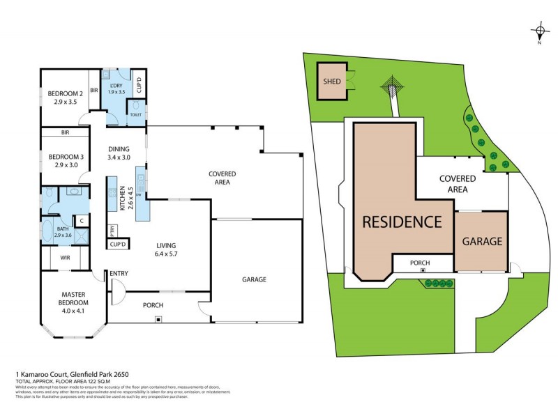 1 Kamaroo Court, Glenfield Park NSW 2650 Floorplan