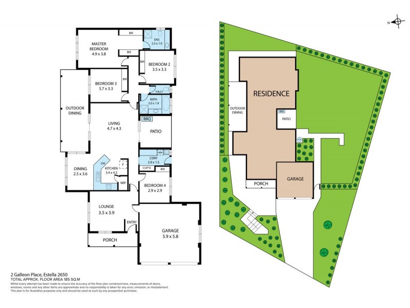 2a Galleon Place, Estella NSW 2650 Floorplan