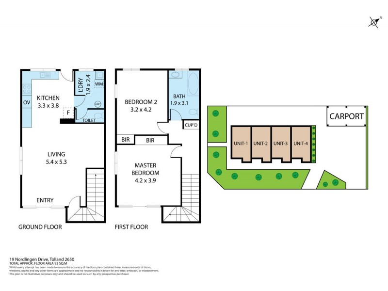 1-4/19 Nordlingen Drive, Tolland NSW 2650 Floorplan