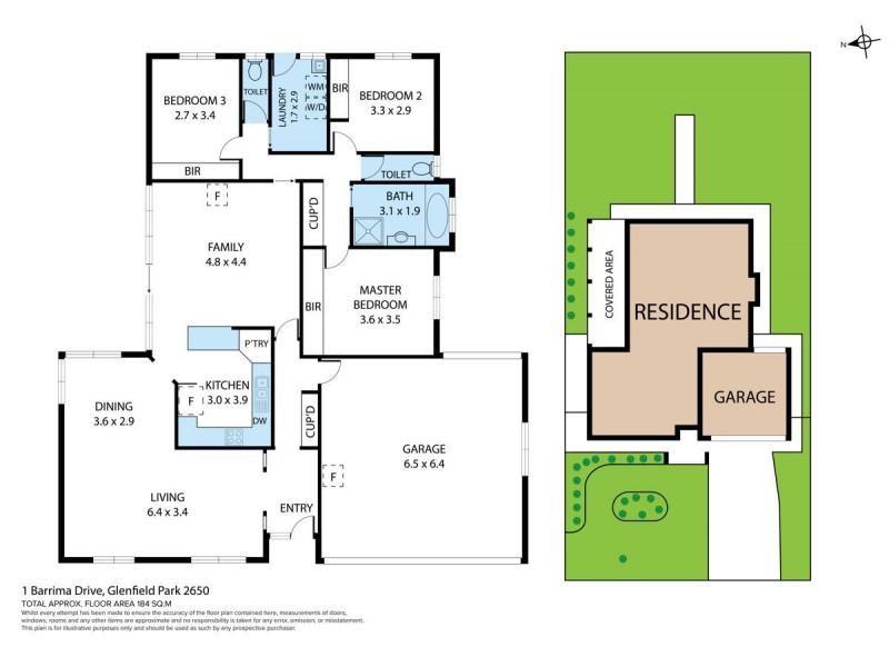 1 Barrima Drive, Glenfield Park NSW 2650 Floorplan