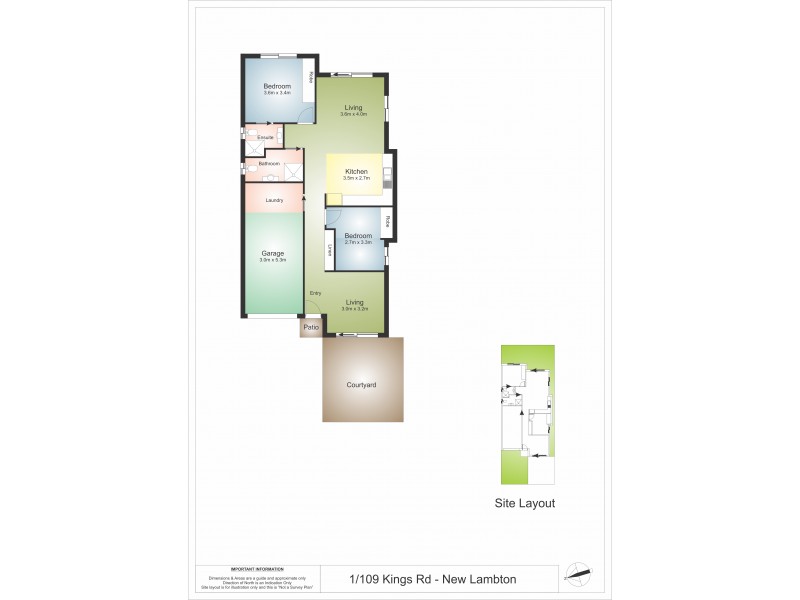 1/109 Kings Road, New Lambton NSW 2305 Floorplan