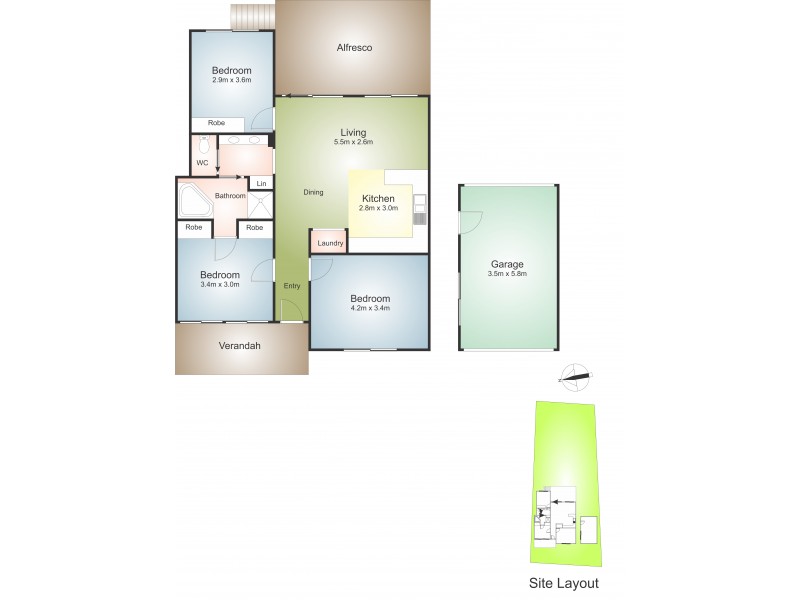 132 Main Road, Cardiff NSW 2285 Floorplan