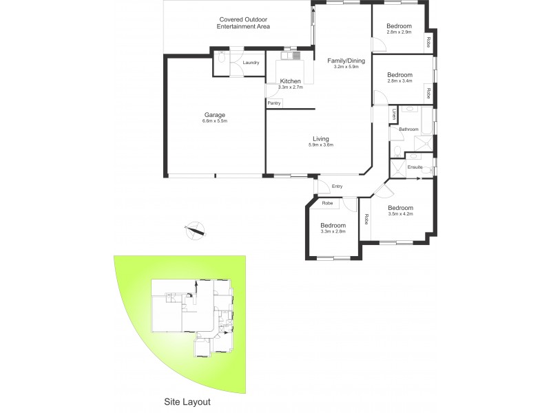 3 Hillview Crescent, Macquarie Hills NSW 2285 Floorplan