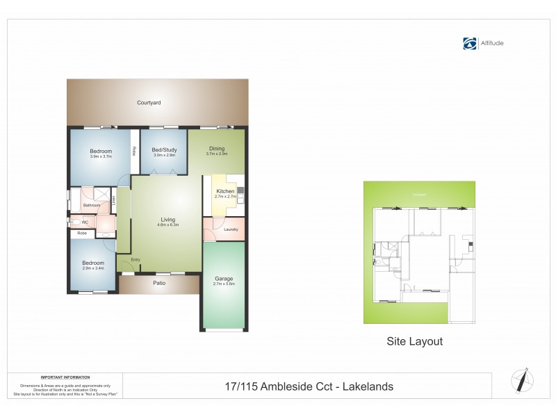 17/115 Ambleside Circuit, Lakelands NSW 2282 Floorplan