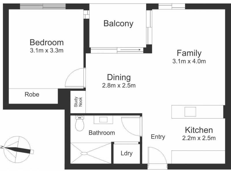 105/267-269 King Street, Newcastle NSW 2300 Floorplan