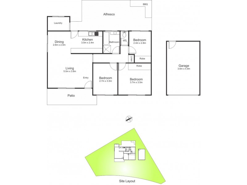 1 Lyell Close, Edgeworth NSW 2285 Floorplan