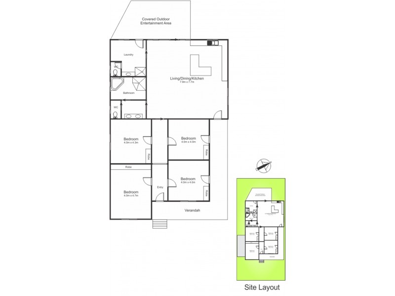 70 Bousfield Street, Wallsend NSW 2287 Floorplan